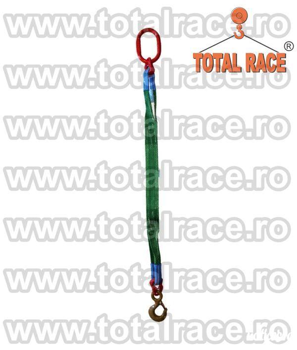 Total Race comercializeaza din stoc dispozitive ridicare chingi 1 brat cu carlige cu ochi si siguranta , dispozitiv de chingi cu un brat cu carlige cu autoblocare, sistem de ridicare din chingi cu un brat cu carlig cu ochi si siguranta, echipament de ridi