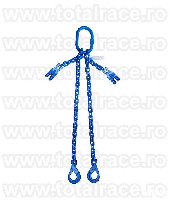 Total Race comercializeaza din stoc cu livrare imediata dispozitive din lant grad 100, sisteme de ridicare pentru macara, dispozitive realizate in functie de configuratia fiecarui client in parte, carlige pentru macara grad 100, cuple de legatura pentru l