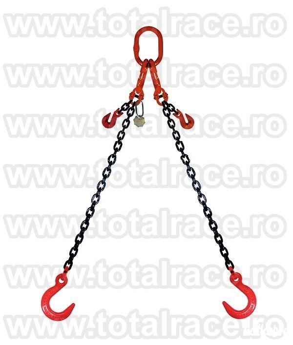 Total Race comercializeaza cu livrare din stoc dispozitive ridicare lanturi 2 brate cu carlige de turnatorie , dispozitiv de lant cu 2 brate cu carlige de turnatorie, sistem de ridicare din lant cu 2 brate cu carlige cu deschidere mare , echipament de rid