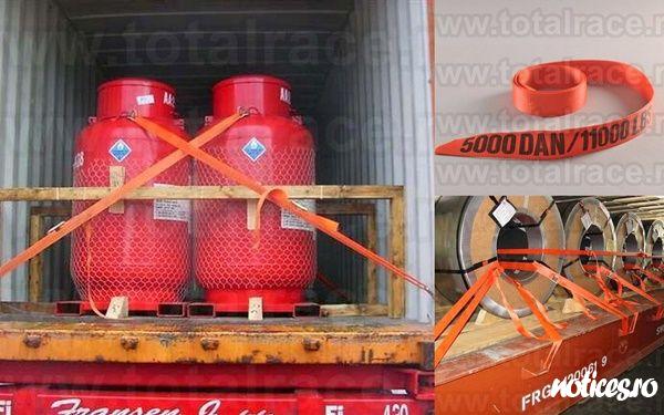 Total Race comercializeaza din stoc banda de ambalare/ancorare ce asigura transportul in siguranta a tuturor produselor/marfurilor (transport maritim,transport rutier,transport feroviar,transport agabaritic,transport special), legarea solarelor, tamplarie