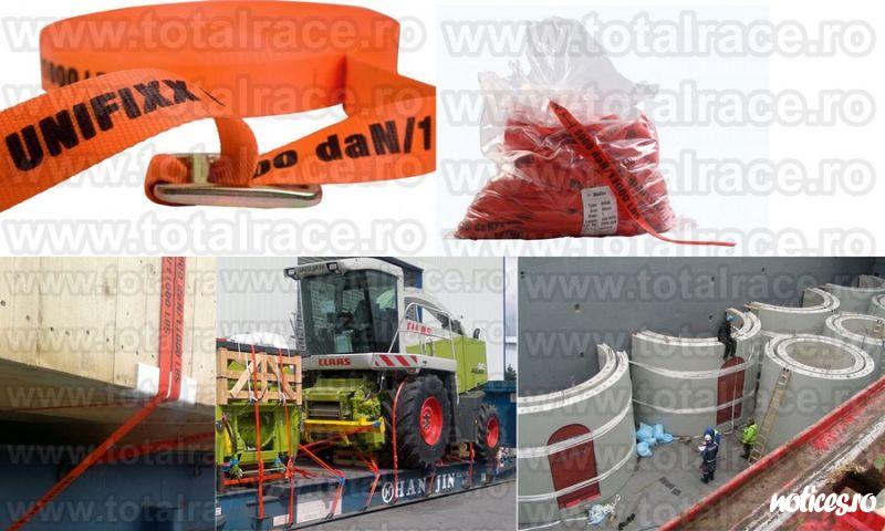 Total Race Romania comercializeaza din stoc chingi ancorare , banda chinga ancorare, banda poliester ambalare marfa, dispozitive de ambalare marfa din banda textila, dispozitive de prindere din benzi textile ancorare, benzi ambalare marfa, chingi ancorare