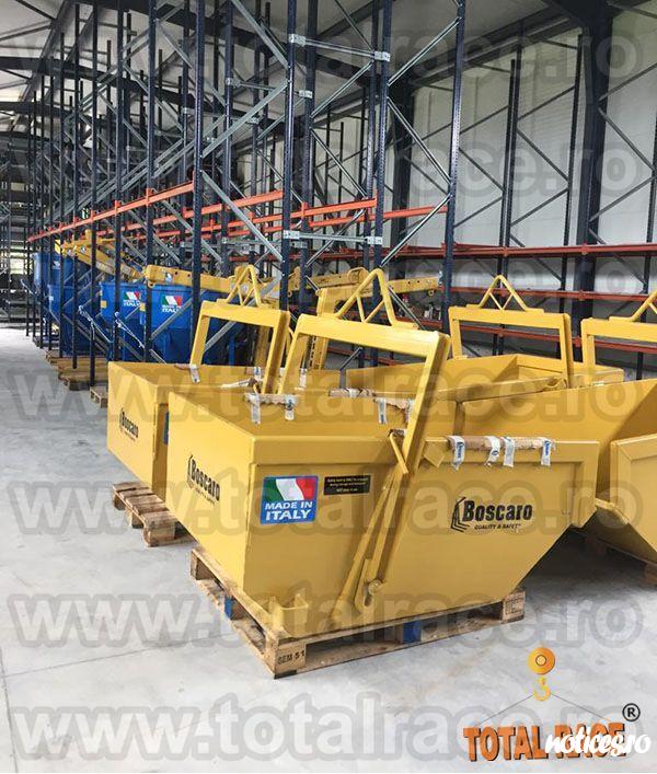 Total Race comercializeaza din stoc Bucuresti cupe de beton pentru macara, cupe de beton diferite capacitati cu livrare imediata din stoc sau la comanda, cupa de beton cu descarcare centrala , cupa de beton cu furtun de cauciuc, cupa de beton cu descarcar