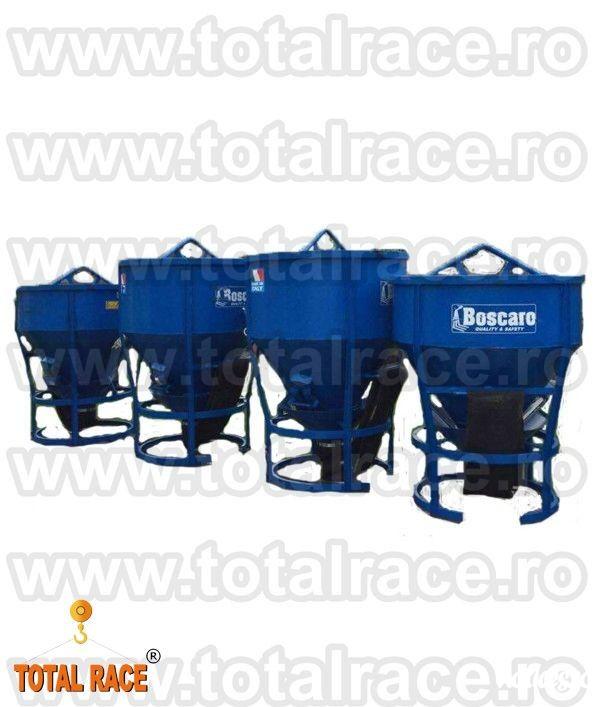 Total Race comercializeaza din stoc Bucuresti cupe de beton pentru macara, cupe de beton diferite capacitati cu livrare imediata din stoc sau la comanda, cupa de beton cu descarcare centrala , cupa de beton cu furtun de cauciuc, cupa de beton cu descarcar
