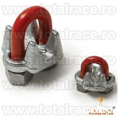 Total Race Romania livreaza din stoc clipsuri (bride) tip G450, bride cablu forjate model G450 productie Crosby, bride cablu otel, bride zincate pentru sufe cabluri cu diametru 3 mm la 90 mm , bride metalice de strangere sufe cablu , bride fixare cablu , 