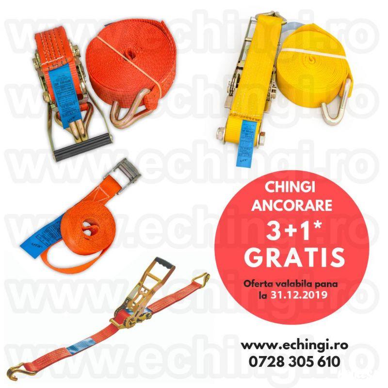 Total Race Romania va ofera din stoc Bucuresti chingi de ancorare la pret promotional cu livrare imediata si anume la achizitia a 3 chingi de ancorare beneficiati de o chinga gratis. Comercializam chingi ancorare de transport marfa agabaritic , chingi anc
