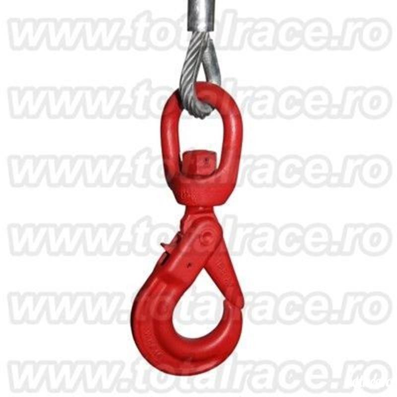 Total Race livreaza din stoc carlige macara cu autoblocare , carlige rotative cu autoblocare pentru instalatii de ridicat , echipamente de ridicare carlige rotative autoblocare , carlig rotativ cu autoblocare , carlig rotativ cu autoblocare capacitati mar