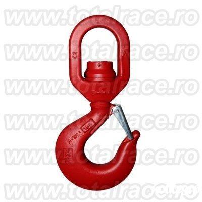 Total Race Romania comercializeaza cu livrare din stoc Bucuresti carlige rotative cu siguranta , carlige macarale , carlig rotativ de ridicat sarcini la inaltime , carlige ridicare capacitati mari , carlige macara cu siguranta capacitate de ridicare intre