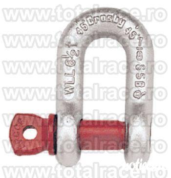 Total Race Romania are in stoc: shackles tip lira marca Crosby, cheie tachelaj dreapta  cu bolt filetat Crosby®, gambeti tip lira  ce au capacitati cuprinse intre 0.5 Tone si 55 Tone . Cheile de tachelaj peste capacitate WLL= 25 Tone sunt echipate RFID. 