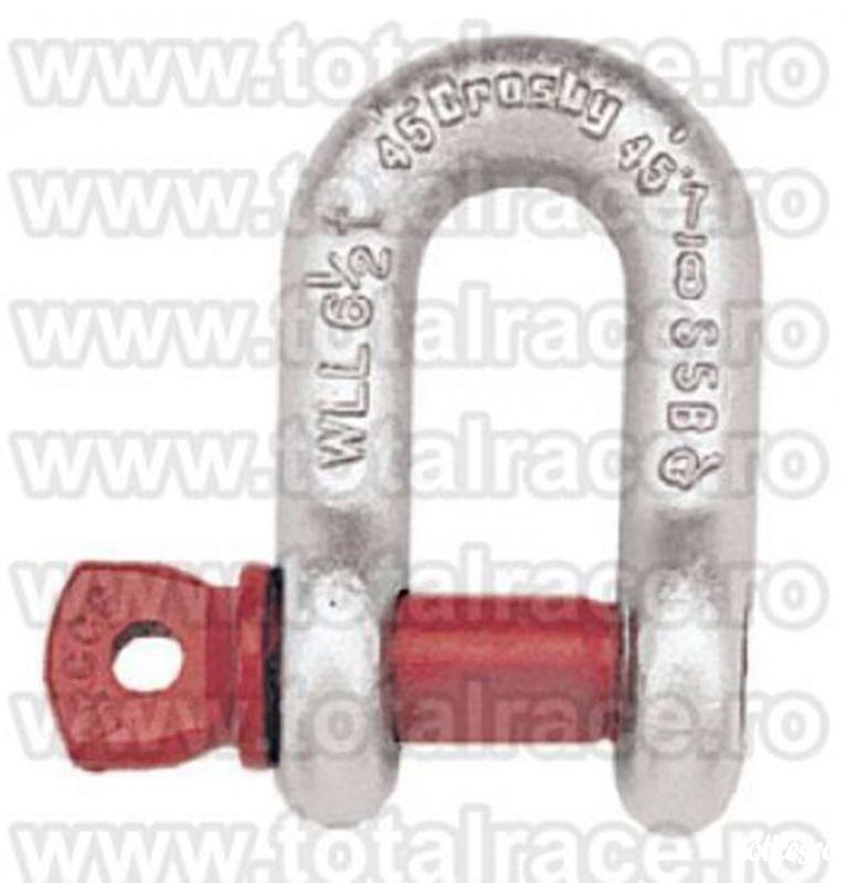 Total Race Romania are in stoc: shackles tip lira marca Crosby, cheie tachelaj dreapta  cu bolt filetat Crosby®, gambeti tip lira  ce au capacitati cuprinse intre 0.5 Tone si 55 Tone . Cheile de tachelaj peste capacitate WLL= 25 Tone sunt echipate RFID. 