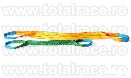 Total Race Romania comercializeaza : chingi textile de ridicare cu urechi , chingi textile circulare , chingi circulare negre pentru scene , chingi de ridicare pentru butoaie , chingi/ sufe textile de ridicare de diverse tonaje si lungimi, uzual in stoc B
