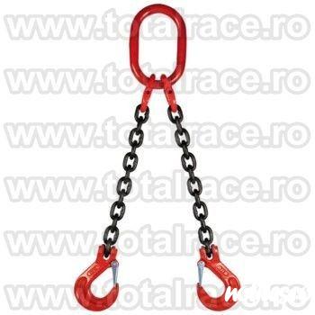Total Race comercializeaza cu livrare din stoc Bucuresti dispozitive ridicare lanturi 2 brate cu carlige cu prindere direct pe lant si siguranta , dispozitiv de lant cu 2 brate cu carlige cu autoblocare, sistem de ridicare din lant cu 2 brate cu carlige c