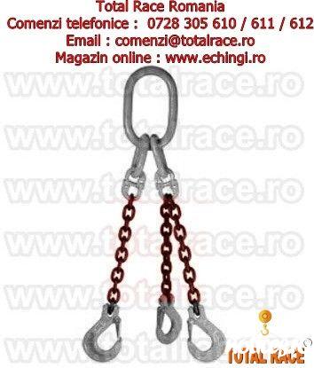 Total Race ofera din stoc dispozitive ridicare lant grad 100 cu 3 brate cu carlige cu prindere direct pe lant si siguranta , dispozitiv lant grad 100 cu 3 brate cu carlige cu autoblocare, sistem ridicare din lant cu 3 brate cu carlige cu ochi si siguranta
