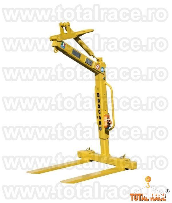 Total Race Romania comercializeaza din stoc dispozitive de ridicare cu furci de macara pentru transport si manevrat paleti de caramida, bca, dispozitive de ridicare cu  furci de macara cu lungime lame 1000 mm, dispozitive de ridicare cu  furci de macara c