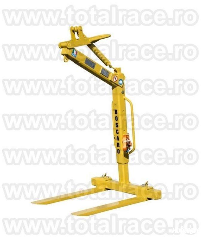 Total Race Romania comercializeaza din stoc dispozitive de ridicare cu furci de macara pentru transport si manevrat paleti de caramida, bca, dispozitive de ridicare cu  furci de macara cu lungime lame 1000 mm, dispozitive de ridicare cu  furci de macara c