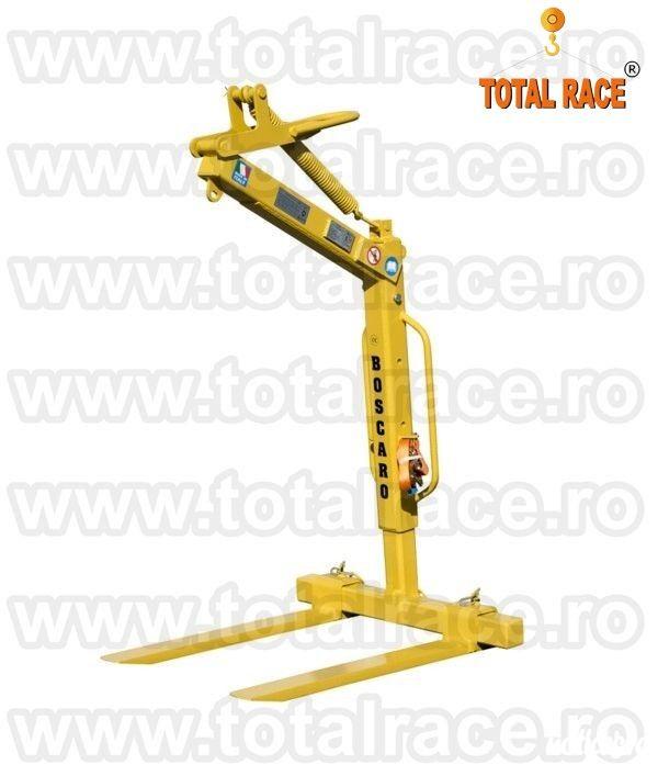 Total Race Romania comercializeaza din stoc dispozitive de ridicare cu furci de macara pentru transport si manevrat paleti de caramida, bca, dispozitive de ridicare cu  furci de macara cu lungime lame 1000 mm, dispozitive de ridicare cu  furci de macara c