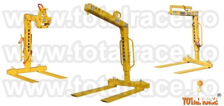 Total Race Romania comercializeaza din stoc dispozitive de ridicare cu furci de macara pentru transport si manevrat paleti de caramida, bca, dispozitive de ridicare cu  furci de macara cu lungime lame 1000 mm, dispozitive de ridicare cu  furci de macara c