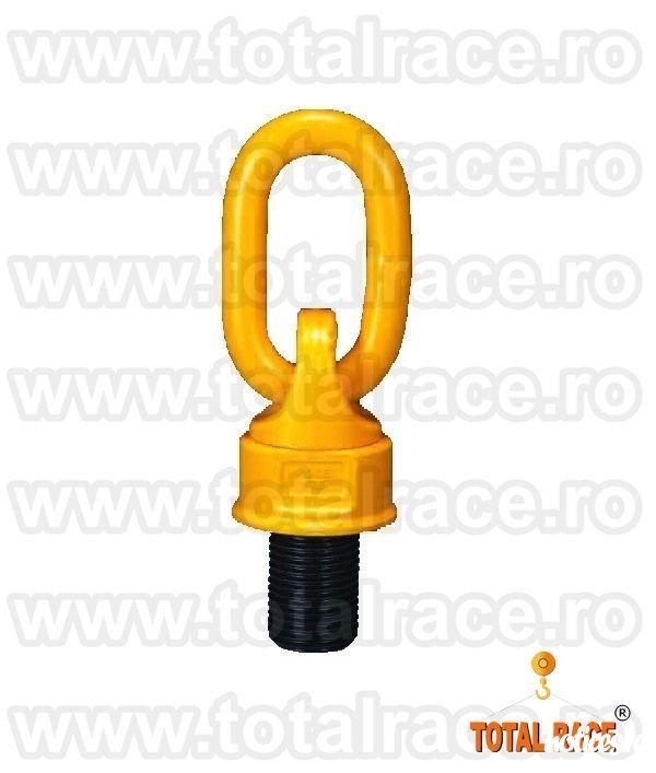 Total Race Romania livreaza din stoc inele flexibile ridicare model WBO, ocheti ridicare   cu livrare din stoc, puncte prindere cu fixare prin insurubare, inele ridicare rotative cu articulatie , inele pivotante , inele de ridicare cu surub model WBO, ele