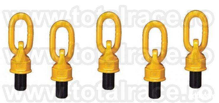 Total Race Romania comercializeaza puncte ridicare flexibile Yellow Point  , inele ridicare model WBO cu dimensiuni M8-M36 si capacitati de ridicare intre 0,6 tone – 15 tone, inele flexibile ridicare, ocheti ridicare, inele ridicare rotative cu articula