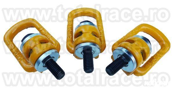 Total Race livreaza rapid din stoc inele flexibile ridicare, ocheti ridicare, puncte prindere cu fixare prin insurubare, inele ridicare rotative cu articulatie, inele pivotante, inele de ridicare cu surub, elemente prindere rotative, echipamente ridicare 