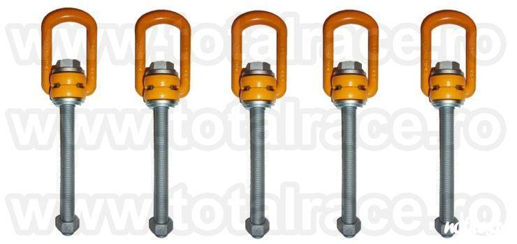 Total Race livreaza din stoc ocheti ridicare rotativi  tija lunga pentru matrite , surub rotativ tija lunga si piulita M8–M48 capacitati intre 0,3-20 tone  , inel surub rotativ tija lunga M8–M48 dimensiuni tija intre 76-295 mm, punct ridicare tija lun