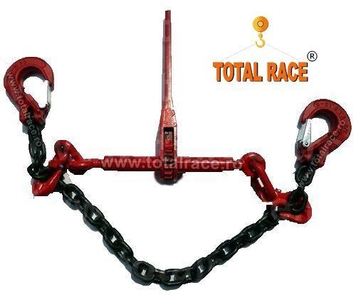 Total Race comercializeaza din stoc Bucuresti lant de ancorare, lanturi de rezistenta din lant de ancorare de 8 mm , Lc=4000 daN ce contin: intinzator lant cu carlige de scurtare la capete 8 mm , 2 carlige cu siguranta 8 mm , cu montare directa pe lant,  