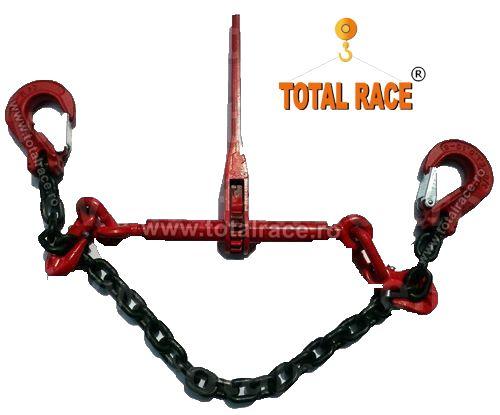 Total Race comercializeaza din stoc sisteme de ancorare, lanturi de rezistenta din lant de ancorare de 8 mm , Lc=4000 daN ce contin: intinzator lant cu carlige de scurtare la capete 8 mm , 2 carlige cu siguranta 8 mm , cu montare directa pe lant,  lant ne