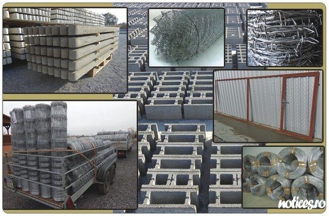 stalp beton, gard plasa de sarma, boltar, ghimpat, spalier, executam imprejmuiri