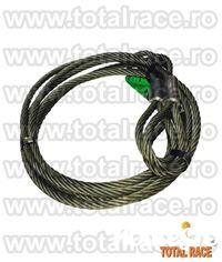 Total Race livreaza din stoc sufe metalice cu manson talurit productie Olanda , cabluri de ridicare , sufe ridicare metalice  , dispozitive cablu ridicare cu mansoane , wire rope slings , cabluri otel macara , cabluri macara cu masoane talurite , sufe rid