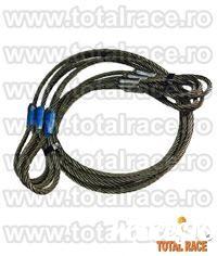 Total Race comercializeaza cu livrare din stoc cablu ridicare constructie constructie 6x36ws+stk inima metalica , sufe ridicare cabluri otel productie Olanda , sisteme ridicare cablu , cablu ridicare cu bucle pentru macara , cabluri legare cu mansoane pre