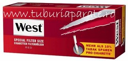 Tuburi Tigari pt.Tutun West Red Extra 250 Buc.