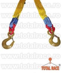 Echipament ridicare din chingi 2 brate cu carlige rotative cu autoblocare