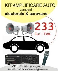 Amplificari audio campanii electorale si publicitare