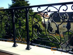 Balustrade din fier forjat si alama
