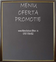 Panou inramat pentru scris, tabla creta, tabla meniu, panou oferte, panou promotii