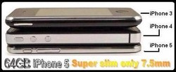 Replica Iphone 5 dual sim cu ecran Capacitiv - IPADGSM