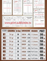 Tipizate Facturiere , Chitantiere etc
