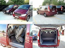 Transport persoane din Bucuresti  pe litoral cu vanuri Mercedes de 8+1 locuri.