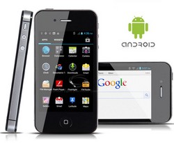VAND IPHONE 4S REPLICA DUAL SIM CU ANDROID 4.0.3
