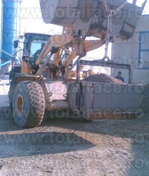 Haba macara metalica Bena macara cu autodescarcare Haba basculabila