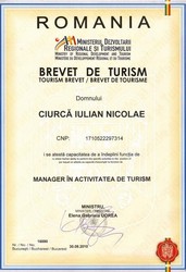 Obtinem brevete de turism pentru absolventii de turism/geografia turismului