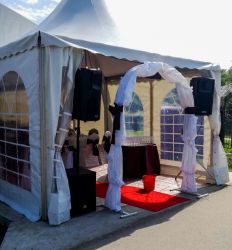 Inchirieri corturi pagoda transparente, deschidere 4m, lungime modulara 4m