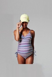 Costum de baie intreg pentru gravide multicolor dungi Esprit