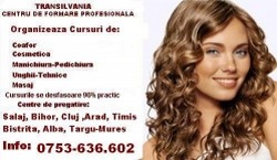 cursuri coafor, cursuri cosmetica, cursuri manichiura tel: 0753636602 ORADEA