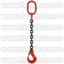Echipament ridicare din lant cu un brat cu carlig rotativ cu autoblocare
