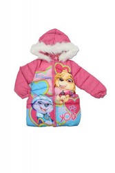 Geaca de iarna roz Paw Patrol Be Happy &amp; Be you