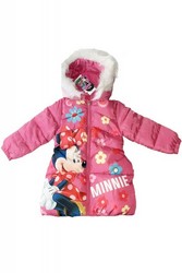 Geaca de iarna roz Minnie Mouse Flowers