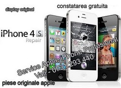 inlocuire geam iphone 4+ecran spart iphone 4 reparatii iphone 4s nu incarca display iphone 4 pret
