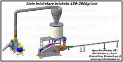 Linie brichetat brichete 150-200 kg/ora din paie