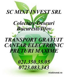 S.C. MIXT INVEST S.R.L. cumpara deseuri de fier vechi,Bucuresti,Ilfov