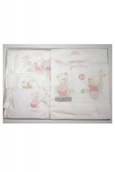 Set roz cadou nou-nascut 10 piese Cheerful Game Time